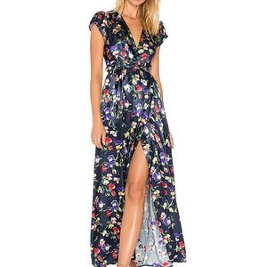 Tularosa Sid Maxi Wrap Dress - XS in Armada